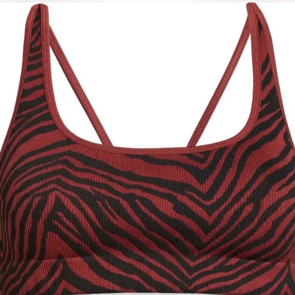 Free People Intimately - Sienna Zebra Print - Strappy Rib Knit Bralette